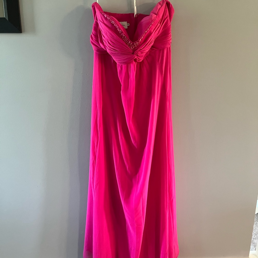 Bright Pink Size 18 Formal Gown